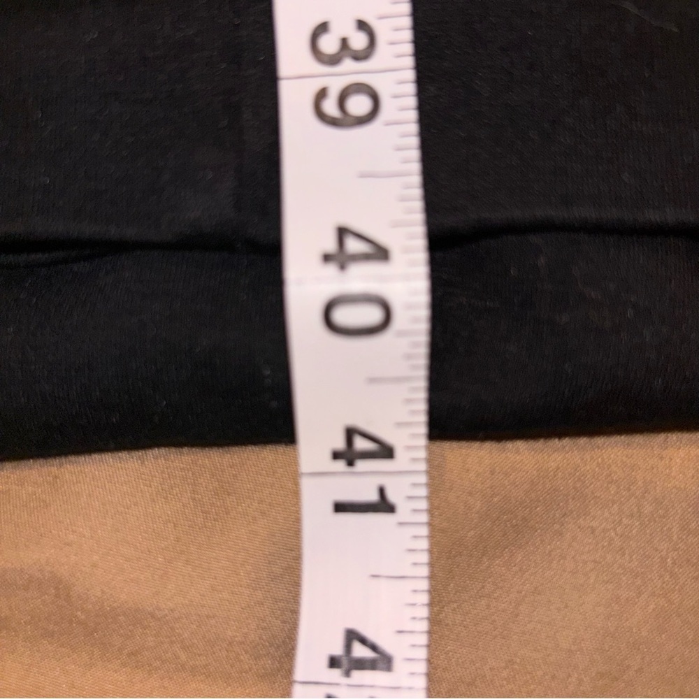 Black Pull On Dress Pants Size M | Elastic Waist Work Slacks - Picture 4 of 6
